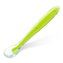 Colorful Baby Feeding Spoons Silicone Baby Training Soup Spoon